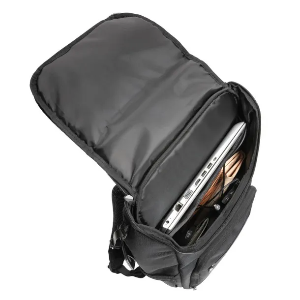 Swiss Peak AWARE™ RPET ruksak za laptop, 15.6" - Swiss Peak Crna