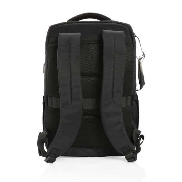 Swiss Peak AWARE™ RPET ruksak za laptop, 15.6" - Swiss Peak Crna