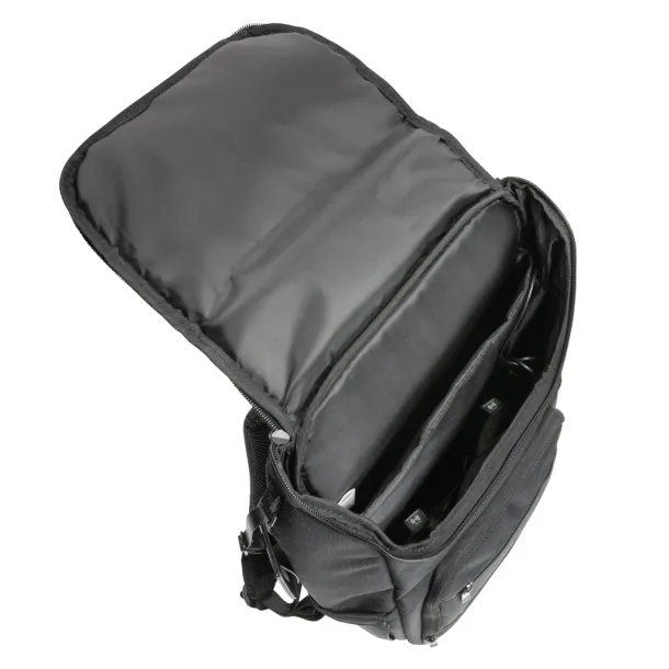 Swiss Peak AWARE™ RPET ruksak za laptop, 15.6" - Swiss Peak Crna