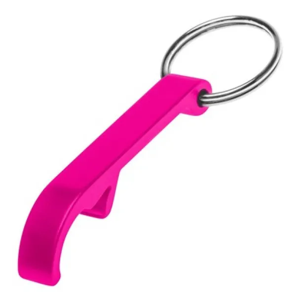  Keyring, bottle opener pink