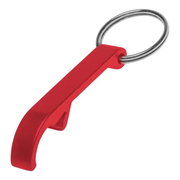  Keyring, bottle opener red