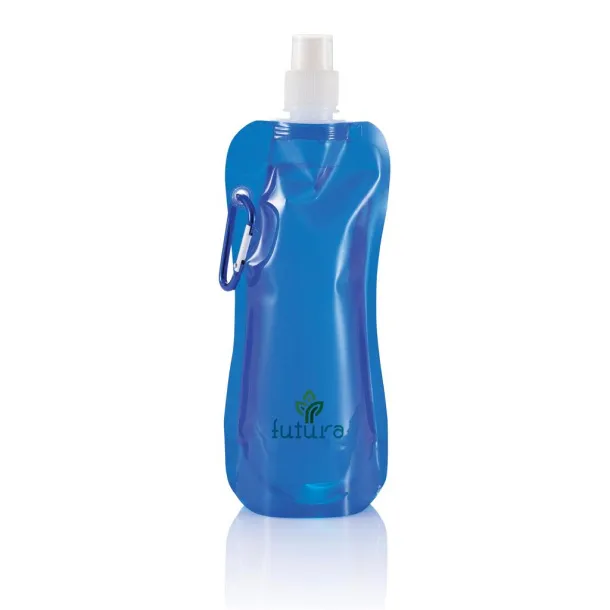  Foldable water bottle Blue White