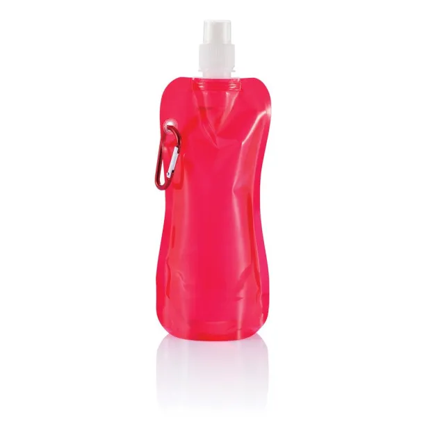  Foldable water bottle Red White