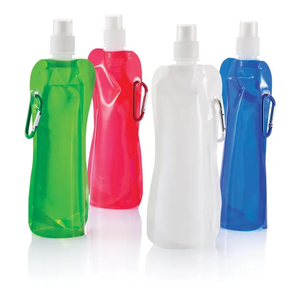  Foldable water bottle Red White