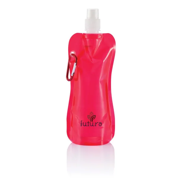  Foldable water bottle Red White
