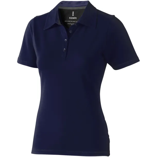 Markham short sleeve women's stretch polo - Elevate Life Navy Blue