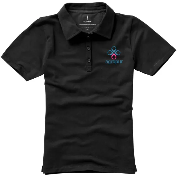Markham rastezljiva ženska polo majica kratkih rukava, 200 g/m2 - Elevate Life Antracit