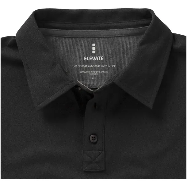 Markham short sleeve women's stretch polo - Elevate Life Solid black