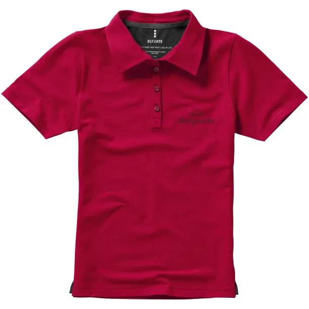 Markham rastezljiva ženska polo majica kratkih rukava, 200 g/m2 - Elevate Life Crvena