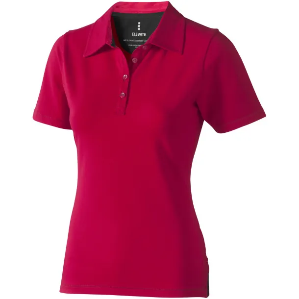 Markham short sleeve women's stretch polo - Elevate Life Red