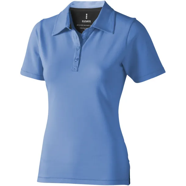 Markham short sleeve women's stretch polo - Elevate Life Light blue