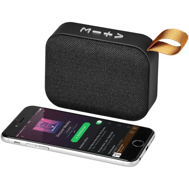 Fashion fabric Bluetooth® speaker Solid black