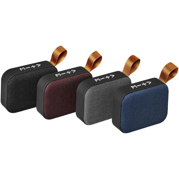 Fashion fabric Bluetooth® speaker Solid black