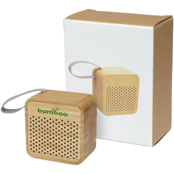 Arcana bamboo Bluetooth® speaker - Unbranded Natural