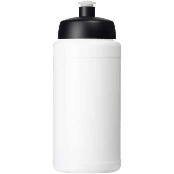 Baseline® Plus 500 ml bottle with sports lid - Unbranded White Solid black