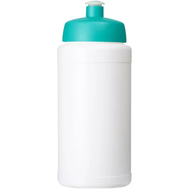 Baseline® Plus 500 ml bottle with sports lid - Unbranded White Aqua