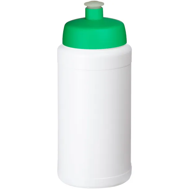 Baseline® Plus 500 ml bottle with sports lid - Unbranded White Green