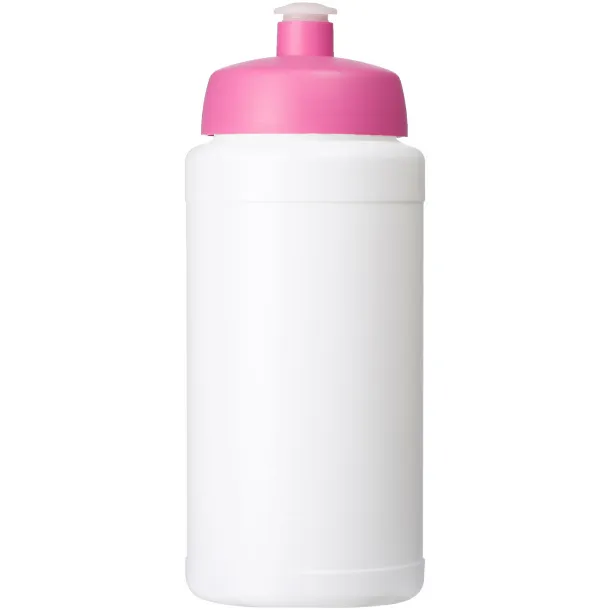 Baseline® Plus 500 ml bottle with sports lid - Unbranded White Transparent pink