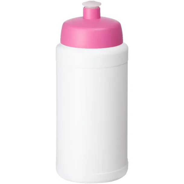 Baseline® Plus 500 ml bottle with sports lid - Unbranded White Transparent pink