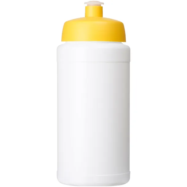 Baseline® Plus 500 ml bottle with sports lid - Unbranded White Yellow