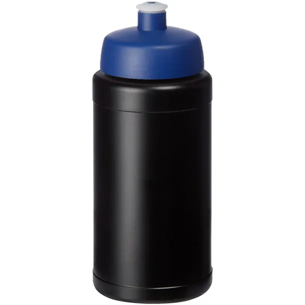 Baseline® Plus 500 ml bottle with sports lid Solid black Blue