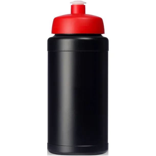 Baseline® Plus 500 ml bottle with sports lid Solid black Red