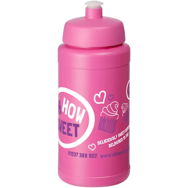 Baseline® Plus 500 ml bottle with sports lid - Unbranded Magenta