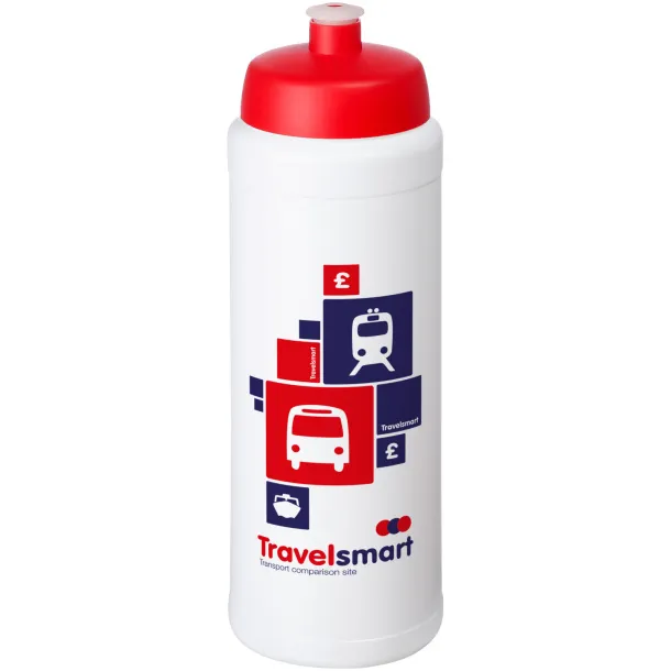 Baseline® Plus grip 750 ml sports lid sport bottle - Unbranded White Red