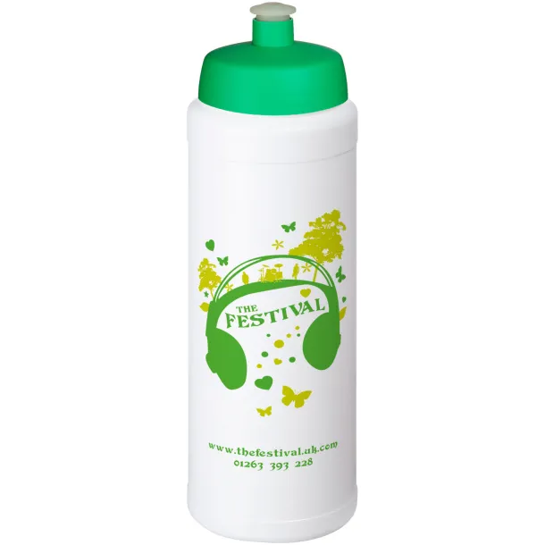 Baseline® Plus grip 750 ml sports lid sport bottle - Unbranded White Green