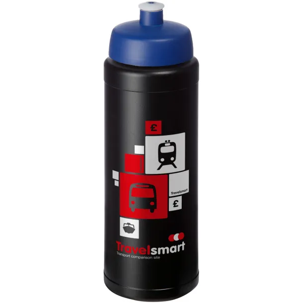 Baseline® Plus grip 750 ml sports lid sport bottle Solid black Blue