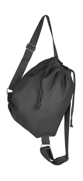  Platneni ruksak s naramenicama i vezicama - SG Accessories - BAGS Crna