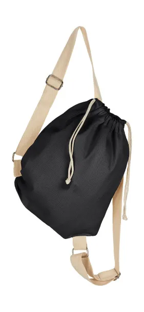  Platneni ruksak s naramenicama i vezicama - SG Accessories - BAGS Crna