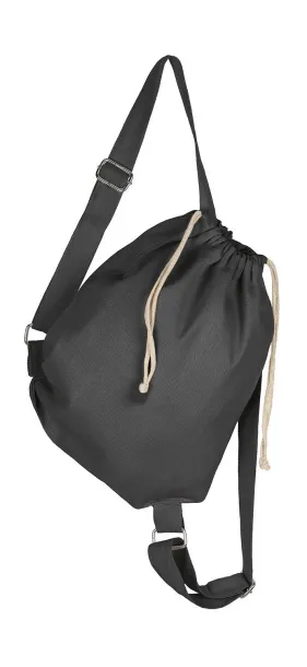  Platneni ruksak s naramenicama i vezicama - SG Accessories - BAGS Crna