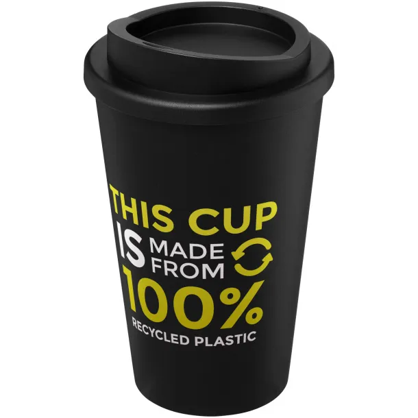 Americano® Recycled termo šalica, 350 ml Solid black