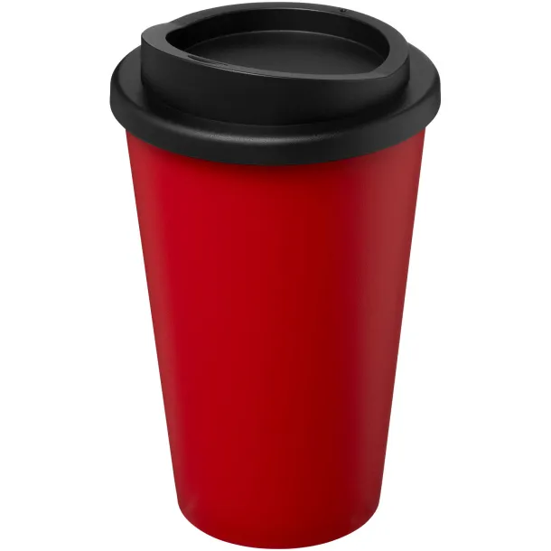 Americano® Recycled 350 ml insulated tumbler - Unbranded Red Solid black