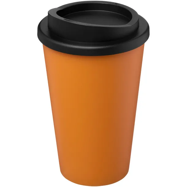 Americano® Recycled 350 ml insulated tumbler - Unbranded Orange Solid black