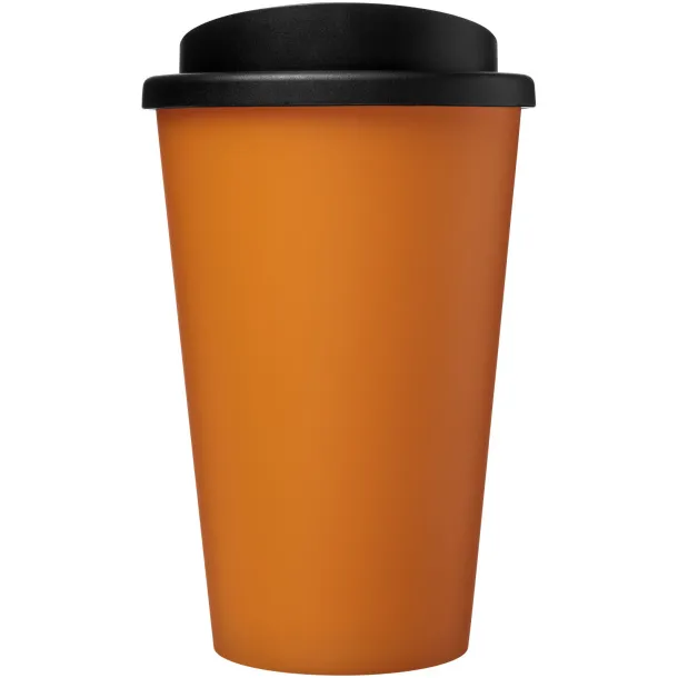 Americano® Recycled 350 ml insulated tumbler - Unbranded Orange Solid black