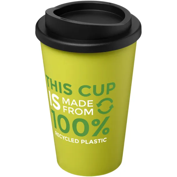 Americano® Recycled 350 ml insulated tumbler Lime Solid black