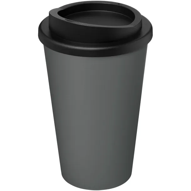 Americano® Recycled termo šalica, 350 ml Siva Solid black