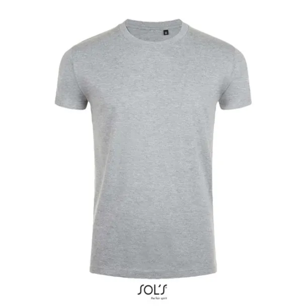  SOL'S IMPERIAL FIT - MEN'S ROUND NECK CLOSE FITTING T-SHIRT - SOL'S Grey Melange