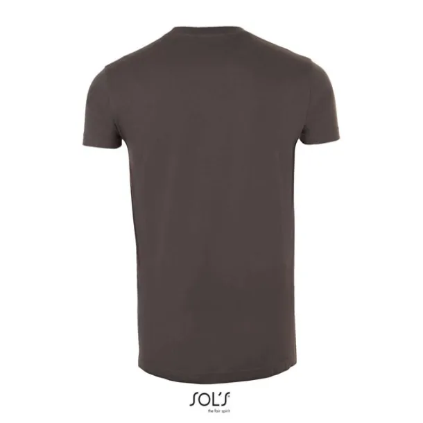  SOL'S IMPERIAL FIT - MEN'S ROUND NECK CLOSE FITTING T-SHIRT - SOL'S Tamno siva