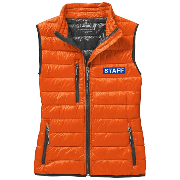 Fairview light down ladies bodywarmer - Elevate Life Orange