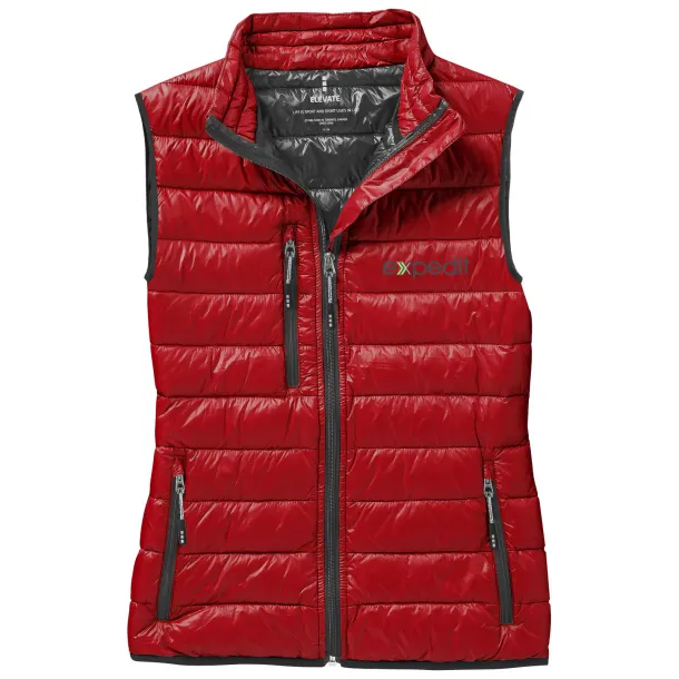 Fairview light down ladies bodywarmer - Elevate Life Red