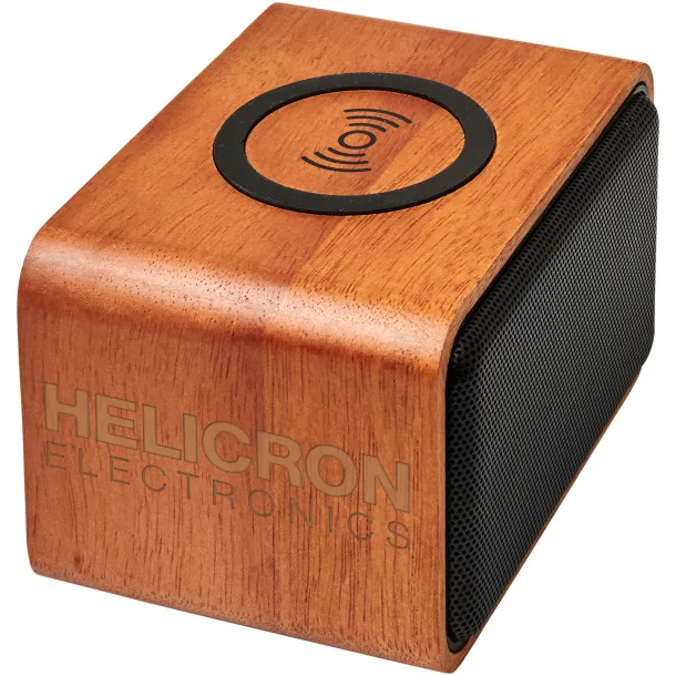 Wooden speaker with wireless charging pad - Unbranded Wood