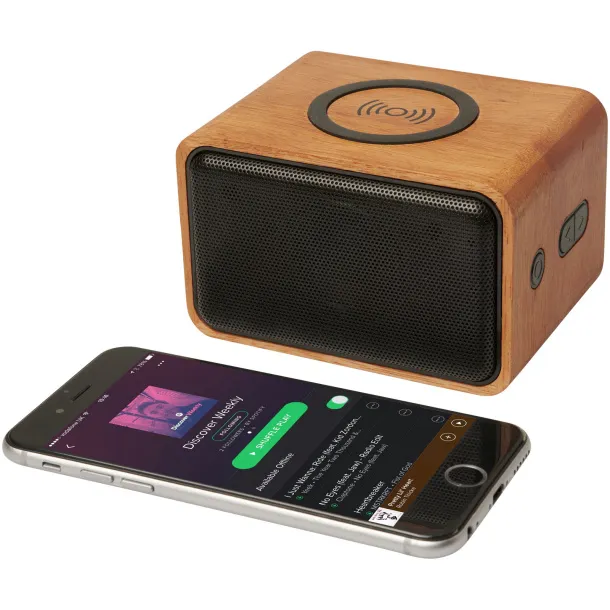 Wooden speaker with wireless charging pad - Unbranded Wood