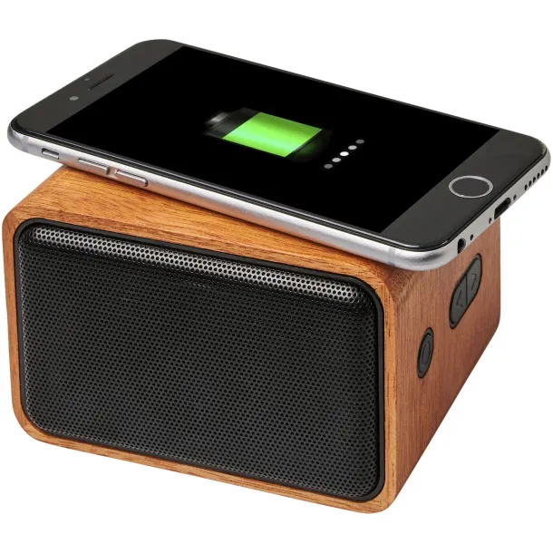 Wooden speaker with wireless charging pad - Unbranded Wood