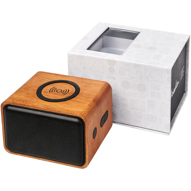 Wooden speaker with wireless charging pad - Unbranded Wood