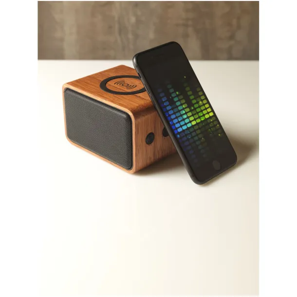 Wooden speaker with wireless charging pad - Unbranded Wood