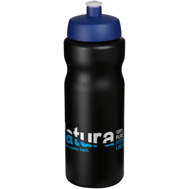 Baseline® Plus 650 ml sport bottle Solid black Blue