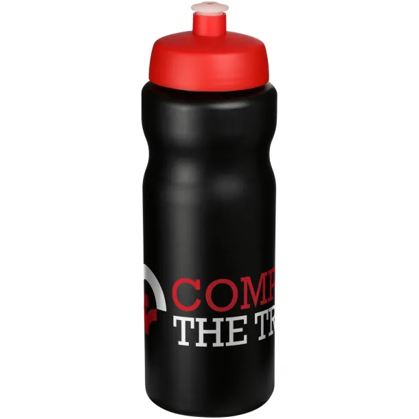 Baseline® Plus 650 ml sport bottle Solid black Red